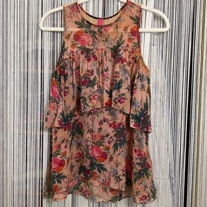PLENTY by Tracy Reese Floral flounce Top
